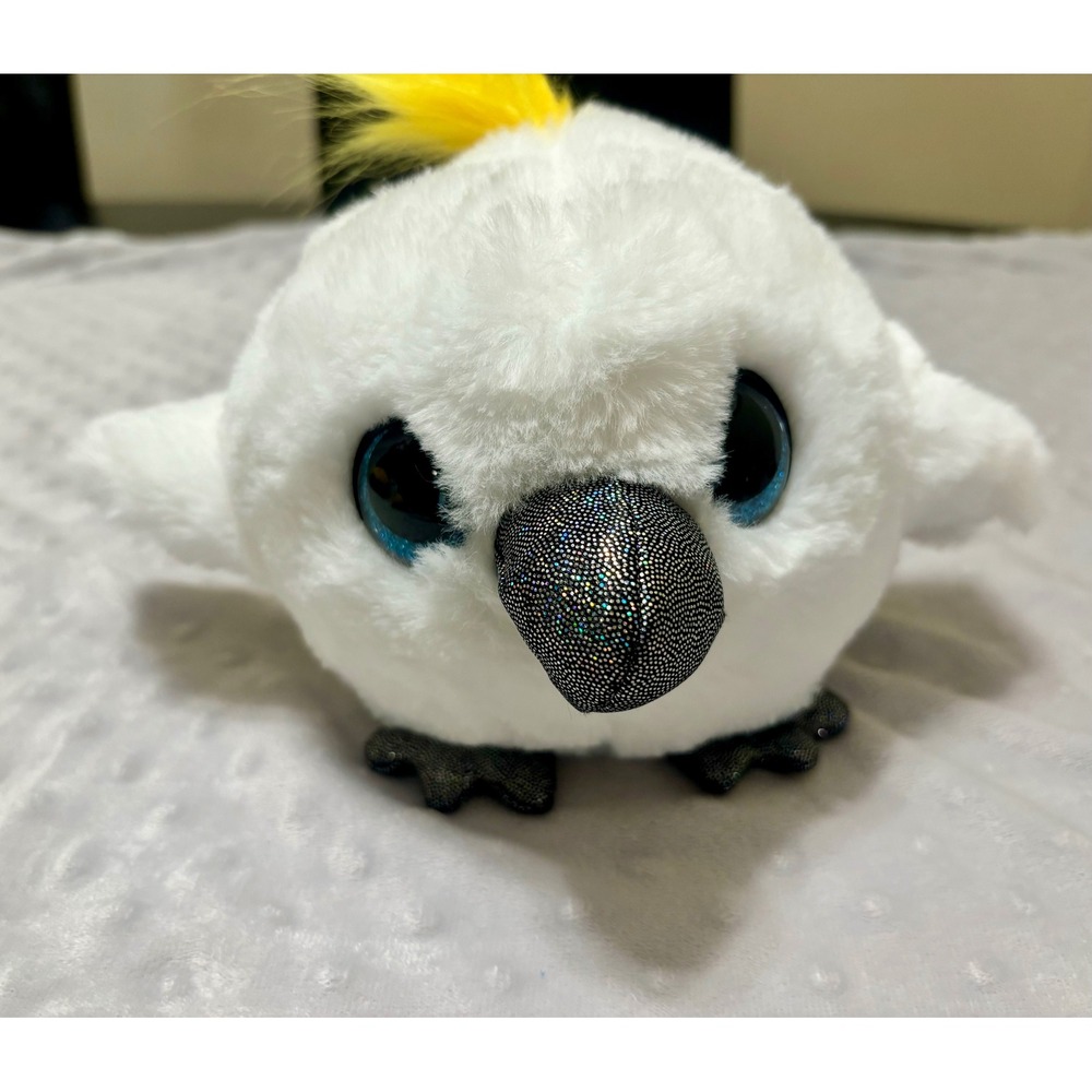 Hatchimals CollEGGtibles Plush Cockatoo Bird White Yellow Sound Interactive Toy